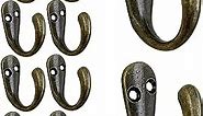 Gutapo 20pcs Single Prong Robe Hook,Hooks for Hanging,Flat Coat Hooks Wall Mounted for Hanging Towel Hooks with 44 Screws for Coats,Bag, Scarf, Key, Towel, Hat,Cup