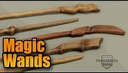 Making Magic Wands - How to make simple one piece wooden wizard wands
