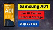 Use SD Card as Internal Storage Samsung A01 ( Step by Step Guide)
