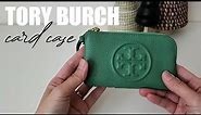 Tory Burch Perry Bombe Top Zip Card Case | First Impression | What Fits
