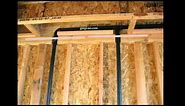 Pipe Notches and Top Plate Straps - Plumbing and Framing Layout
