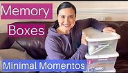 HOW TO ORGANIZE & KEEP MEMORY BOX AND SENTIMENTAL ITEMS / Family Memory Boxes / Momentos Marie Kondo