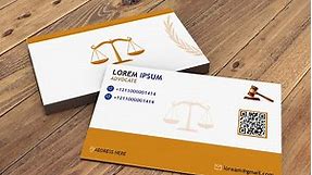 Simple lawyer business cards create