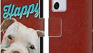 Head Case Designs Officially Licensed Duirwaigh Pitbull Dog Animals Leather Book Wallet Case Cover Compatible with Samsung Galaxy S21 Ultra 5G