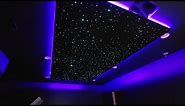 Amazing Fiber Optic Star Ceiling in Home Game Room