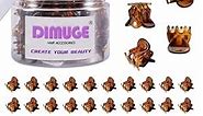 DIMUGE 45 pcs Brown Mini Hair Clips for Women and Girls 1/2 Inch Tiny Claw Clips Holder Hair Back, Clamp Bangs, Durable Strong Grip Non-slip Small Hair Clips.