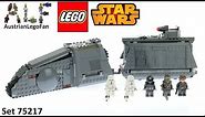 Lego Star Wars 75217 Imperial Conveyex Transport Speed Build