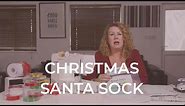 How to make a Christmas Santa Sock - Marent Crafts