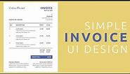 How to create the Simple Invoice Template UI Design In HTML and CSS