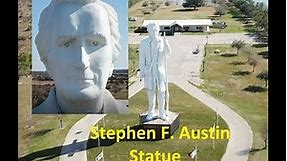 Angleton, TX - 76-Foot-Tall Stephen F. Austin Statue 4k Video