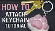 How to assemble and attach the Keychain to your Baarduck wool felting toy