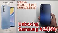Unboxing Samsung Galaxy A15(5G) Blue Black Color