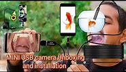 Mini USB camera unboxing |How to use USB camera on Android
