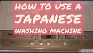 How to use a Japanese washing machine