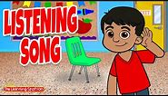 Listening Song ♫ Listening Skills ♫ Pointing Songs ♫ Follow Directions ♫ by The Learning Station