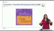 7. Conclusions - Innovation & Entrepeneurship in 5G&B | 30/40 | UPV