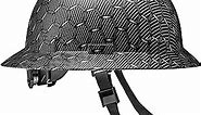 Acerpal Full Brim Vented Carbon Fiber Design Matte Finish Construction OSHA Hard Hat with 6-Point Suspension