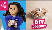 How To Make The Cutest Pie for Your Doll (National Dessert Day) | Doll DIY | @AmericanGirl