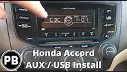 2003 - 2007 Honda Accord Factory Aux / USB Install