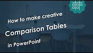How to Make Comparison Tables in Powerpoint - Presentation Templates