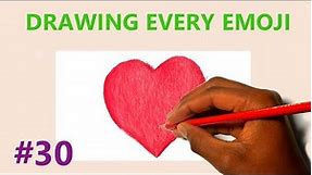 How to draw the red heart emoji