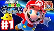 Super Mario Galaxy - Gameplay Walkthrough Part 1 - Intro! Good Egg Galaxy (Super Mario 3D All Stars)