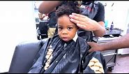 Baby's First Haircut EVER! 1 Year Old Baby Boy's First Haircut! Total Transformation!