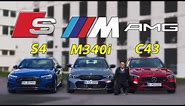 BMW M340i vs Mercedes C43 AMG vs Audi S4 comparison REVIEW