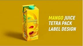How to Mango Juice Package Design - Logo and Product Label Design - Illustrator Tutorial