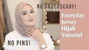 Everyday Jersey Hijab Tutorial | NO Pins! NO Under Scarf!