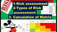 Types of Risk assessments | how to calculate Risk Matrix | how to fill Risk Assessment Formats |