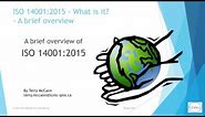 ISO 14001 What is it ? an overview