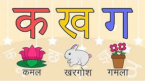 Learn 36 Hindi Varnamala letters with pictures
