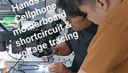 ongoing hands on cellphone motherboard shortcircuit and voltage tracing training 😎 for Training services message us now I Choose Excellence we have online training and actual training. | I Choose Excellence