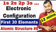 How To do Electronic Configuration || Atomic Structure 08 || Electronic Configuration ||spdf