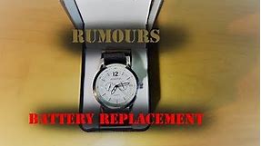 RUMOURS Watch - Battery Replacement