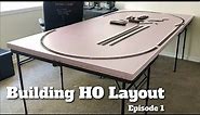 Building HO Train Layout - Ep 1 - Foundation & Track Plans!