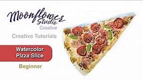 How to Paint a Pizza Slice in Watercolor