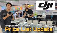 DJI Price List Update September 2023, DJI OSMO Action Series / DJI MINI / DJI AIR / DJI MAVIC DRONE