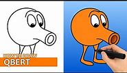 How To Draw Qbert (Easy Drawing Tutorial)