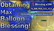 Getting *MAX* Balloon Blessing! - Bee Swarm Test Realm