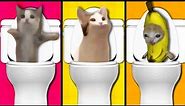 skibidi toilet but meme cats