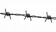 How to draw barbed wire