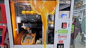 Vending Machine Tech: 100% Fresh Orange Juice From A Machine with No Human Intervention!