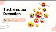 Text Emotion Detection using NLP | Python | Streamlit Web Application
