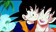 Goku meets his son Goten for first time, Vegeta destroyed punching machine ll By Badass Anime