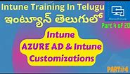 Intune Azure AD Customisation and Intune Customisation