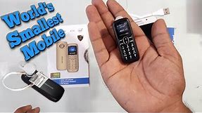 World's smallest Mobile phone Made ever Mobile+Bluetooth Unboxing and review