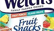 Welch's Fruit Snacks, Fruit Punch & Island Fruits Variety Pack, Perfect for School Lunches, Gluten Free, Bulk Pack, 0.8 oz Individual Single Serve Bags (Pack of 40)