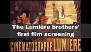 22nd March 1895: The Lumière brothers stage their first film screening in Paris